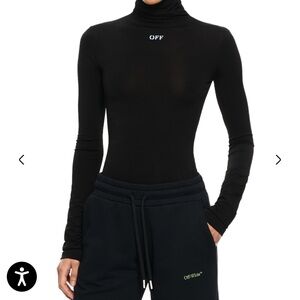 Off-White Black Stamp Sec Skin Turtleneck